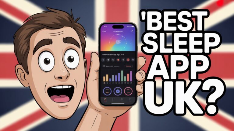 Screenshot showing the top 5 best sleep apps in the UK for 2025 with features and pricing comparison.