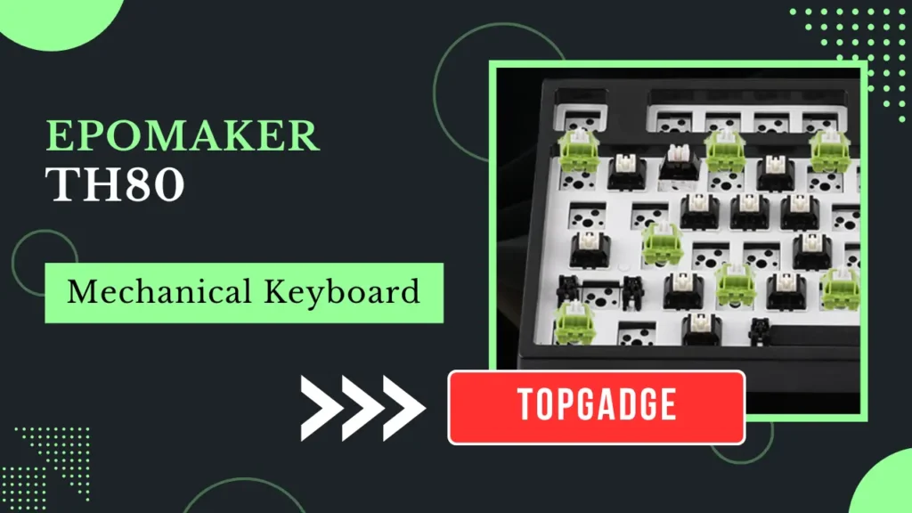 Epomaker TH80 (Feature-Rich Budget Option) Epomaker TH80 hot-swappable mechanical keyboard with RGB lighting and compact layout – feature-rich budget option for 2025.