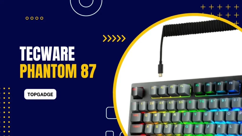 Tecware Phantom 87 – TKL Hot Swappable Keyboard Tecware Phantom 87 TKL Budget Hot Swappable Mechanical Keyboard with minimalist RGB setup.