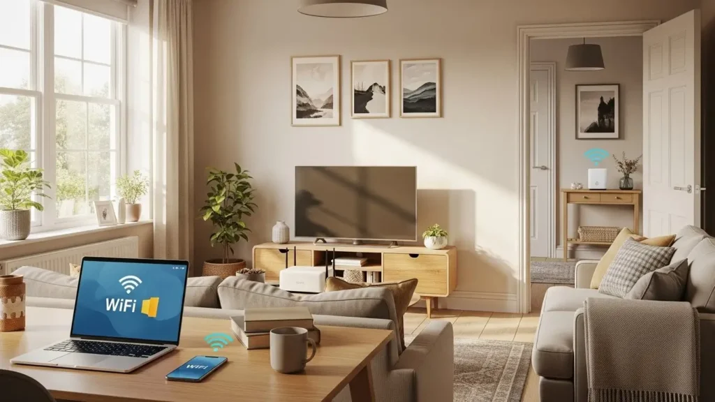 WiFi speed improvement case study in a 2-bed Birmingham flat