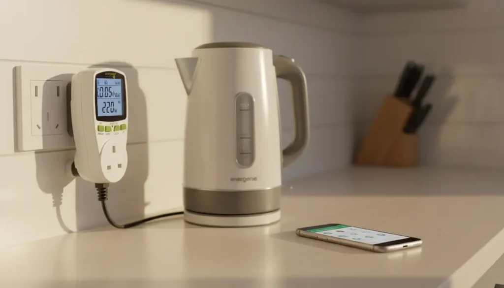 Energenie power meter for energy saving UK — plug into any socket, measure appliance energy use and running cost.