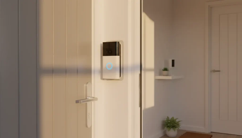 ring-battery-video-doorbell-indoor-camera-renters-uk Ring Battery Video Doorbell and Indoor Camera for renters UK — adhesive mount, no drilling, wireless security.