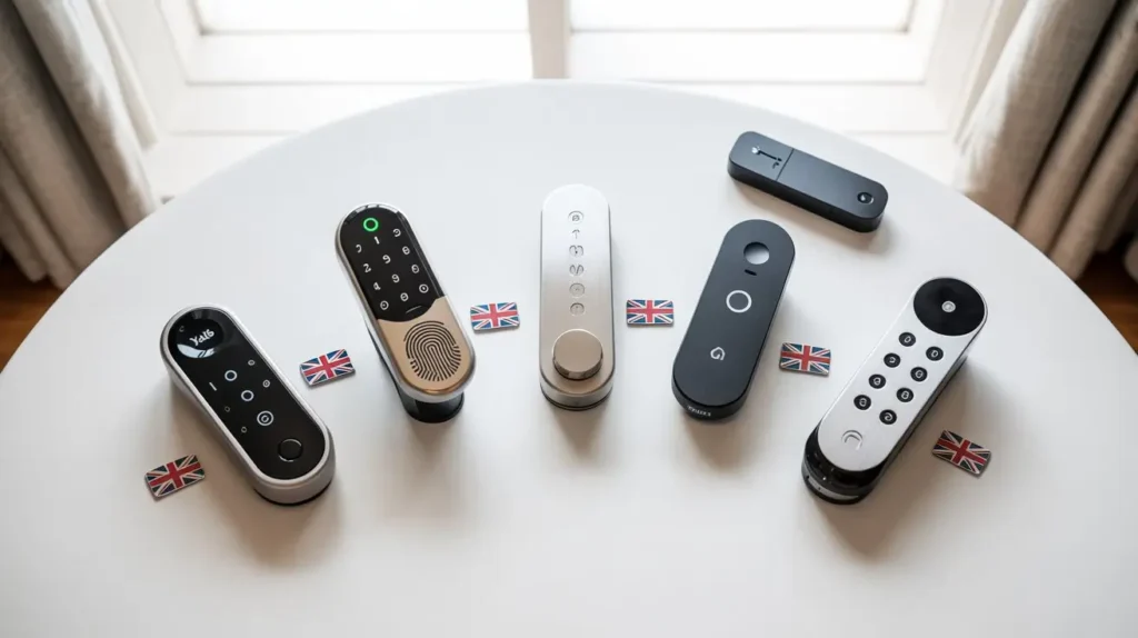 Five best smart locks for UK renters 2026 no drilling — Yale, ULTRALOQ, August, Aqara, eufy
